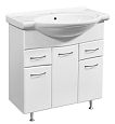 Купить тумба концепт-80 белый 2 ящ+раковина эрика,stella polar. в Иваново магазин сантехники Суперстрой