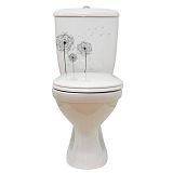 Купить компакт-унитаз суперкомпакт стандарт одуванчики, старый оскол. в Иваново магазин сантехники Суперстрой