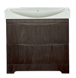 Купить тумба элвис-85 2 ящика венге + раковина элвис кировит, misty. в Иваново магазин сантехники Суперстрой