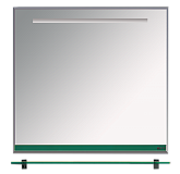 Купить зеркало джулия - 85 с  полочкой 12 мм зеленое,misty. в Иваново магазин сантехники Суперстрой