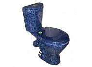 Купить компакт-унитаз элегант кракелюр, rosa. в Иваново магазин сантехники Суперстрой