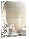 Купить зеркало пиксели 535х750 с полкой, гк серебряные зеркала. в Иваново магазин сантехники Суперстрой