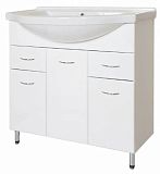 Купить тумба эльбрус-80/2 ящ,+ рак. эльбрус-80, aqualine. в Иваново магазин сантехники Суперстрой