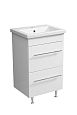 Купить тумба ванесса-50 белый+ раковина como 50,stella polar. в Иваново магазин сантехники Суперстрой