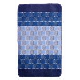 Купить коврик для ванны 445670 (60*100) голубой квадраты,banyolin silver. в Иваново магазин сантехники Суперстрой