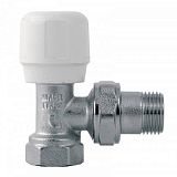 Купить кран д/радиатора верхний угловой 1/2 с термог, смс в Иваново магазин сантехники Суперстрой