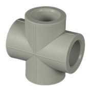 Купить крестовина п/п 40 серая, spk. в Иваново магазин сантехники Суперстрой