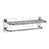 Купить полка настенная металл  d201909, d-lin. в Иваново магазин сантехники Суперстрой