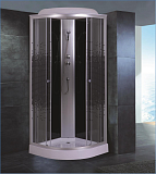 Купить душевая кабина  ng-444-08 black 90*90, niagara в Иваново магазин сантехники Суперстрой