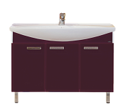 Купить тумба джулия -120 бордовая ,misty. в Иваново магазин сантехники Суперстрой