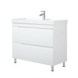 Купить тумба юта-100 z2 люкс белая +рак.фостер, corozo. в Иваново магазин сантехники Суперстрой