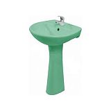 Купить раковина на пьедестале соната салатовый ,перелив, воротынск. в Иваново магазин сантехники Суперстрой