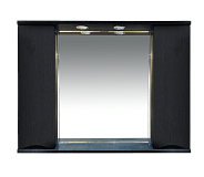 Купить зеркало-шкаф элвис-105 венге, свет misty. в Иваново магазин сантехники Суперстрой