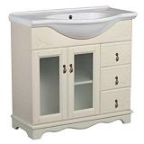 Купить тумба напольная варна 3 ящ.105с слоновая кость+рак элеганс, good door. в Иваново магазин сантехники Суперстрой