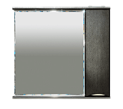 Купить зеркало-шкаф элвис-85 правое, венге, свет, misty. в Иваново магазин сантехники Суперстрой