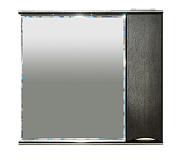 Купить зеркало-шкаф элвис-85 правое, венге, свет, misty. в Иваново магазин сантехники Суперстрой