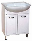 Купить тумба уют-60 прямая белая + раковина уют rosa, misty. в Иваново магазин сантехники Суперстрой
