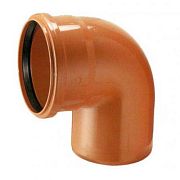 Купить отвод канализационный 110*90 рыжий, россия. в Иваново магазин сантехники Суперстрой