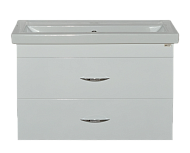 Купить тумба фостер-70 подвесная 2 ящ.+ рак. kirovit, misty. в Иваново магазин сантехники Суперстрой