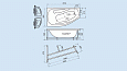 Купить ванна акриловая скарлет 1670 * 960 * 580  с экраном левая,тритон. в Иваново магазин сантехники Суперстрой