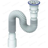 Купить слив гофра d220 40*50 с выпуском 0,8 м  11/2", unicorn. в Иваново магазин сантехники Суперстрой