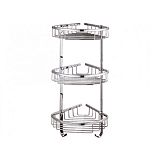 Купить полочка трех-ярусная z1254-3, solone. в Иваново магазин сантехники Суперстрой