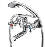 Купить смеситель для ванны с душем qml3-a827, g-lauf. в Иваново магазин сантехники Суперстрой