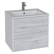 Купить тумба подвесная trend-60 бетон + умывальник эйфория-60, sanstar. в Иваново магазин сантехники Суперстрой