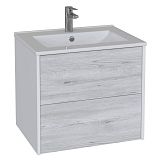 Купить тумба подвесная trend-60 бетон + умывальник эйфория-60, sanstar. в Иваново магазин сантехники Суперстрой