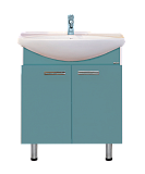 Купить тумба джулия - 75 голубая,misty. в Иваново магазин сантехники Суперстрой