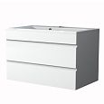Купить тумба памелла-90 подвесная,2ящика,белая+раковина комфорт,stella polar. в Иваново магазин сантехники Суперстрой