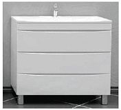 Купить тумба белинда-70 3ящ белый+ раковина комфорт, stella polar. в Иваново магазин сантехники Суперстрой