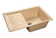 Купить мойка кухонная керамогранит practic gf-p760l (бежевый 328),granfest. в Иваново магазин сантехники Суперстрой