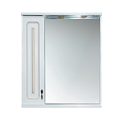 Купить зеркало - шкаф вояж - 60 лев. белая патина, misty. в Иваново магазин сантехники Суперстрой