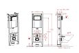 Купить инсталяция d&k di8640116 для унитаза 40см с белой клавишей. в Иваново магазин сантехники Суперстрой