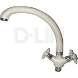 Купить смеситель d153808-w для кухни бежевый, d-lin. в Иваново магазин сантехники Суперстрой