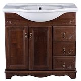 Купить тумба напольная варна  85 3 ящ. орех+рак mia, good door. в Иваново магазин сантехники Суперстрой