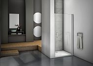 Купить душевое ограждение mokka dr-90-c-we, bas. в Иваново магазин сантехники Суперстрой