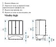 Купить душ кабина domani spa vitality 120*120 вп см-задняя стенка белая в Иваново магазин сантехники Суперстрой