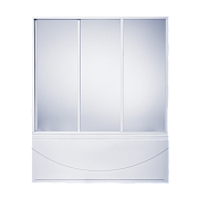 Купить штора для ванны 1,70*1,45 ахин стекло (3 ств.) bas в Иваново магазин сантехники Суперстрой