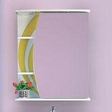 Купить зеркало - шкаф каролина - 60 прав. (свет) желтое (стекло), в Иваново магазин сантехники Суперстрой