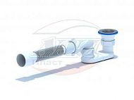 Купить сифон для поддона е015 с гофрой, ани. в Иваново магазин сантехники Суперстрой