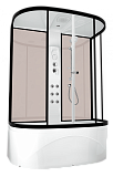 Купить душевая кабина domani spa neat high 150*80 вп пс электрика, гидромассаж-pink cappuccino в Иваново магазин сантехники Суперстрой