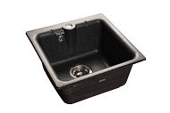 Купить мойка кухонная керамогранит practic gf-p420 (черная),granfest. в Иваново магазин сантехники Суперстрой