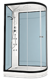 Купить душевая кабина domani spa delight128 120*80 r нп пс электрика, гидромассаж-dusty blue в Иваново магазин сантехники Суперстрой