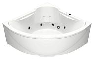 Купить ванна акриловая ирис 1500*1500 с экраном и гидромассажем, bas. в Иваново магазин сантехники Суперстрой