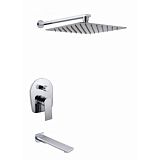 Купить смеситель сlinear 59077 скрытый монтаж с верхним душем,kaiser в Иваново магазин сантехники Суперстрой