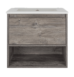 Купить тумба подвесная темза-60 2ящ с нишей+раковина, misty. в Иваново магазин сантехники Суперстрой