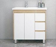 Купить тумба остин-80 z3 сонома+раковина фостер, corozo. в Иваново магазин сантехники Суперстрой