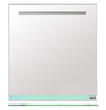 Купить зеркало джулия - 75  с полочкой 12 мм голубое, misty в Иваново магазин сантехники Суперстрой